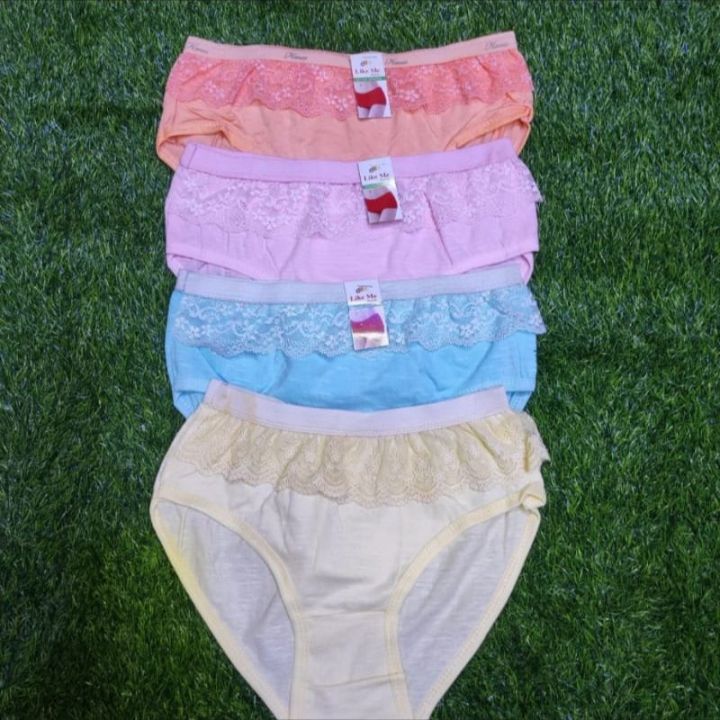 3 Piece Panty Soft Cotton Stretchable Slim Fit comfortable Export Quality Panty For Women & Girls