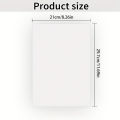 5PCS A4 DIY Water soluble embroidery stickers Sticky Water Soluble Embroidery Stabilizer Printable Paper Wash Away Stabilizer. 
