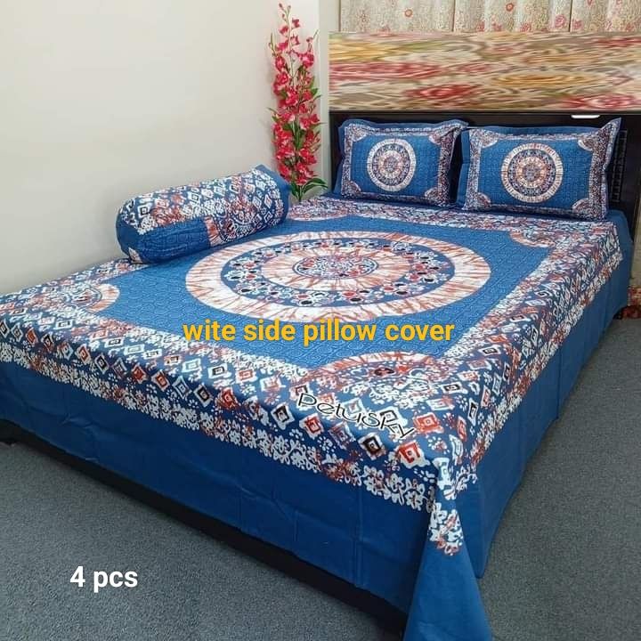 Cozy%20and%20Comfortable%20Twill%20Panel%20Cotton%20Double%20Size%20Bed%20Sheet%20(7.5%C3%978.5)%20Feet%20for%20King%20Size%20Beds%20-%20Matching%20Pillow%20Covers%20-%20Ultimate%20Bedding%20Comfort%20-%20Image%205