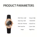6PCS Set Watch For Women Luxury Leather Analog Ladies Quartz Wrist Watch Fashion Bracelet Watch Set Female Relogio Feminino. 