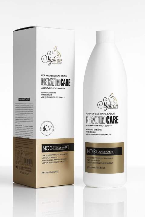 Style On Keratin Care No.3 Conditioner – 1000ml | Deep Repair & Shine Booster | Salon-Grade Keratin Formula
