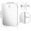 Acrylic Anti Fog Mirror Shower Shaving Fogless Mirror Washroom Travel Accessories For Women Makeup Man Shaving Bathroom Tools. 