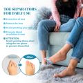 Silicone Toe Separator,Bunion Corrector Toe Spacers to Correct Bunions Toe Straightener Toe Stretcher Gel Toe Separators. 