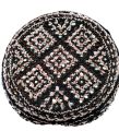 Handmade Cultural Sindhi Topi made with Black & Cream colour Commando CTC & Mirror. 