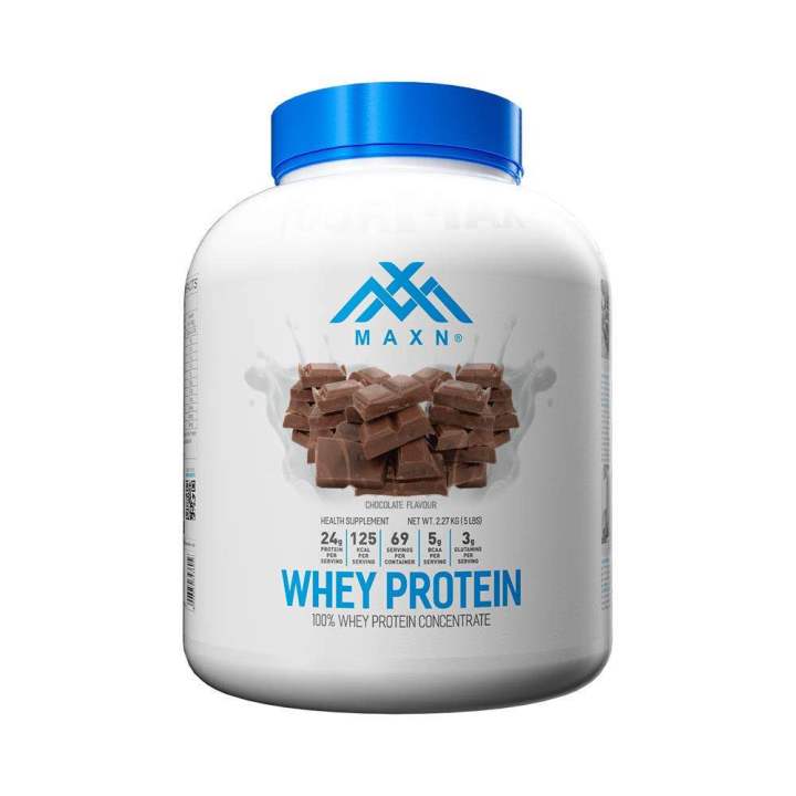 MAXN Whey Protein Concentrate/Isolate - Flavoured Powder for Muscle Growth (Chocolate, 1 kg)