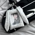 Hot Sale Y2K Polka Dot Rabbit Ears Card Holder 3-inch Photocard Holder Korean Style Bag Pendant.