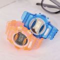 Children Sport Watch for Girls Boys Teens Kid Digital  Clocks Wristwatch Transparent Jely. 