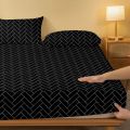 Four Seasons Men and Women Simple Fashion Printing Sanded Bedspread Home Bedroom Hotel. 
