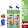 Domex Toilet Cleaning Liquid Lime Fresh 500ml Get a Free Gift (Bundle of 2).