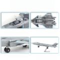 1/100 US F-22 Raptor Stealth Fighter Model Creative Series Building Blocks DIY Decor Assembled Toys For Christmas .