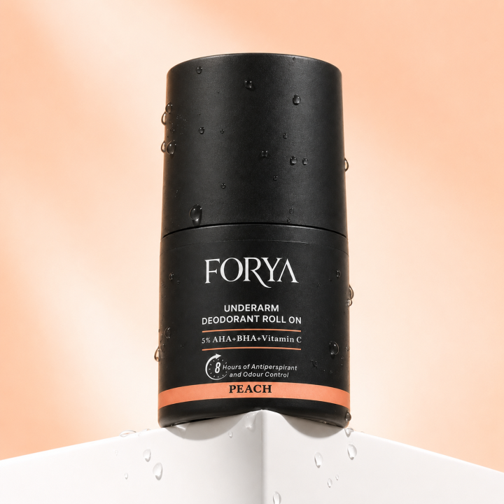 FORYA - Underarm Deodorant Roll On - 40ml [ 5% AHA + BHA + Vitamin C ]