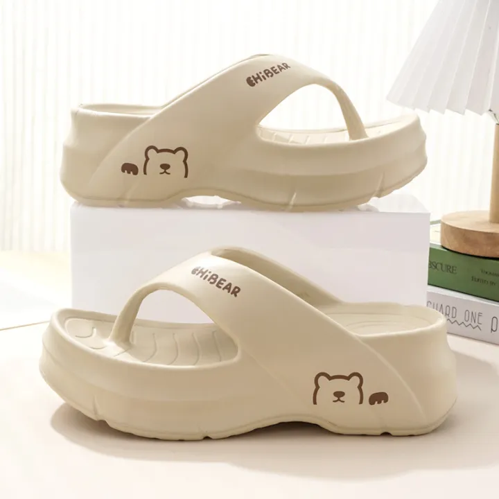Flip-flops%20Female%20Summer%20Thick%20Bottom%20Non-slip%20Wear%20Sandals%20EVA%20Home%20Slippers%20Fashion%20Slippers%20-%20Image%203