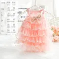 Summer Princess dog Dress for Little Small Puppies pet Animal Cat Tutu Wedding Party Skirt Clothes for Chihuahua Poodle. 