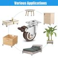 Caster Wheels 1/2 inch, Heavy Duty Furniture Casters Set of 4, Castors No Noise,Designed for Desk,TV Stand,Coffee Table.