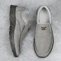 Men Leather Casual Shoes Breathable Loafers Men Sneakers 2024 New Male Comfortable Leather Flat Footwear Sneakers Men Shoes. 