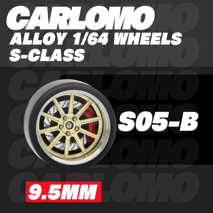 Carlomo%20S-Class%201/64%20Alloy%20Wheels%20Rubber%20Tires%20with%20Brake%20Disc%20Assembly%20Rims%20for%20Model%20Diecast%20Car%20for%20Hot%20Wheels%20Detail%20up%20Kits%20-%20Image%207