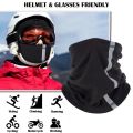 GTUBIKE Reflective Neck Warmer Multi Scarf Autumn Winter Neckerchief Skiing Neck Cover Adjustable Warm Mask Polar Fleece Cycling. 