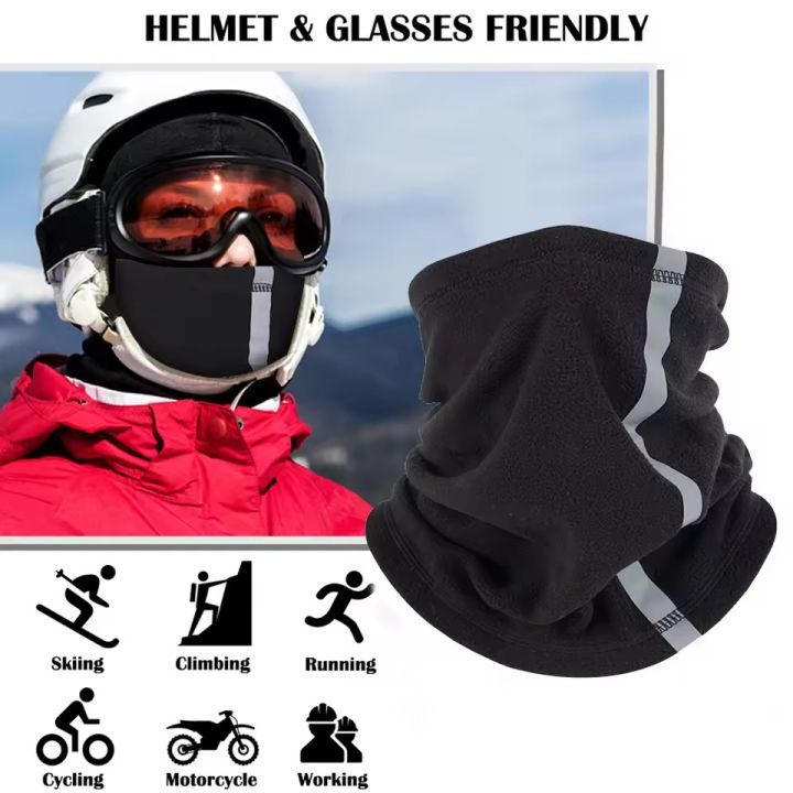 GTUBIKE%20Reflective%20Neck%20Warmer%20Multi%20Scarf%20Autumn%20Winter%20Neckerchief%20Skiing%20Neck%20Cover%20Adjustable%20Warm%20Mask%20Polar%20Fleece%20Cycling%20-%20Image%206