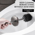 Toilet Brush High Quality Wall Mounted 304 Stainless Steel Cleaning Tools No Drill Bathroom Accessories WB8713. 