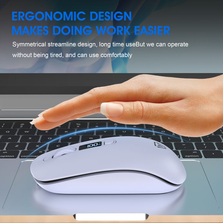 Touchscreen Mouse T03 Bluetooth Wireless Mouse,Screen Digital Display,125~133Hz Polling ...
