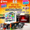 Transparent Powerful Ryzen 7 5700X Pairs Gigabyte RTX 5060 8GB Windforce OC Graphics/24" 200Hz Monitor/8 /16GB DDR4 RAM/ 750Watt 80+Gold PSU Best Performance Gaming PC. 