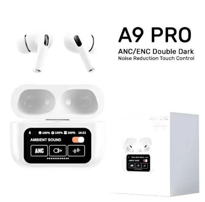 A9%20pro%20Airpods%20Touch%20Screen%20ANC/ENC%20Wireless%20Headset%20TWS%20Noise%20Cancellinng%20Earbud%20Bluetooth%20Headphone%205.4,%20Long%20Battery%20life,%20Support%20App,%20Original%20AirPods%20Pro%20-%20Image%207