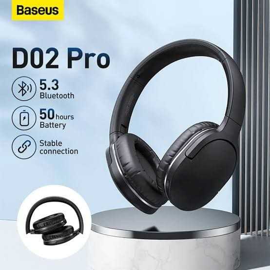 Baseus Encok D02 Pro Wireless Low Latency Foldable Headphones