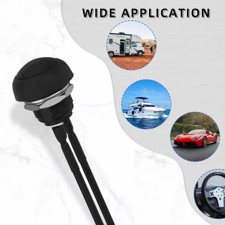 DaierTek%205PCS%2012mm%20Momentary%20Push%20Button%20Switch%20On%20Off%20Mini%20Round%20Switch%20Waterproof%20PBS-33B%203A%20125V%20AC%20with%20Pre-soldered%20Wire%20-%20Image%206