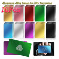 10Pcs Laser Engraving Blanks Aluminum Alloy Sheets for CNC Engraving Laser Crafting Multipurpose Metal Business Cards DIY Card. 