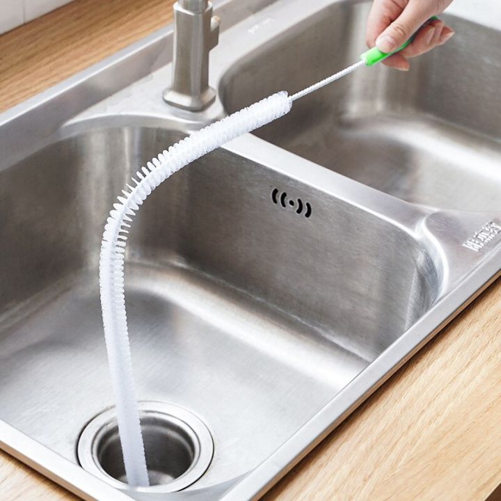 Pipe Dredging Brush Bathroom Sewer Hair Remove Sink Cleaning Brush 48 ...