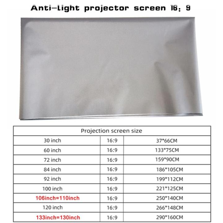 MIXITO%20Projector%20Screen%20Simple%2016:9%20Anti-Light%20Curtain%2030%2072%2084%2092%20100%20106%20120%20130%20133%20Inches%20Home%20Outdoor%20Office%20Portable%203d%20HD%20-%20Image%206