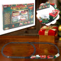 New Electric Train Set Mini Santa Claus Rail Car Toy Creative Decoration Christmas Tree Train Gift Children's Gifts. 