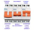 63A 2-Pole Changeover Breaker Manual Transfer Switch | Heavy Duty Breaker-Type Changeover Switch for Generator/Solar Power & Mains (Home/Commercial). 