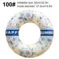 1PC  Inflatable Swim Ring - Artistic Ink Pattern Bright Color Floating Tube for Pool, Lake & Summer Activities. 