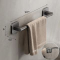 Wall Mounted Towel Holder Slipper Rack Bathroom Storage Rack Holder Without Drilling Bathroom Horizontal Bar Towel Rack.