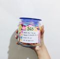 Unique gift for him/her - 365 Notes glass jar (customize notes for him and her with different colors). 