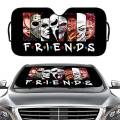 Horrible Friends Killer Movie Holographic Windshield Sunshade Car Front Windshield 70x130cm Sun Visor Heat Reflector.