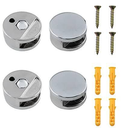 Mirror Clips - Stainless Steel Mirror Finish