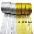 6mm-50mm gold silver ribbon 25 yards (22.86 m) silver ribbon, gold silver ribbon, sand ribbon, sand ribbon, silver ribbon, gold ribbon. 