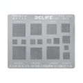 RELIFE Multi-Purpose BGA Stencil for 0.3/0.35/0.4/0.5/Parallel/45 Degree Hole Universal Solder BGA Reballing Stencil Solder Net. 