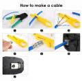 Crimping Tool for 4P/6P/8P, RJ-11/RJ-12/RJ-45 Network and Telephone Cables - Modular Telecom Crimping Tool Network Cable Pliers Ratchet Crimping Pliers (Crimper). 