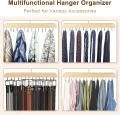8 Hook Wooden Hanger for Clothes Hanging Rack Multi Hook Wardrobe Accessories Lingerie Belts Scarfs Tops Bras For Women. 