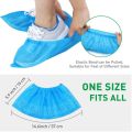 Disposable Boot & Shoe Covers 20 Pcs Pack (10 Pairs) Non-Slip, Durable, Indoor Protect Your Home, Floors and Shoes Blue/ Disposable Surgical Shoes Cove- Shoe Care.