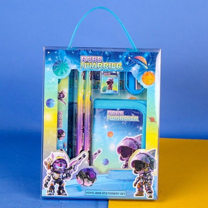 FS 6 PCs stationery set Christmas cute red box ready to ship from Thailand