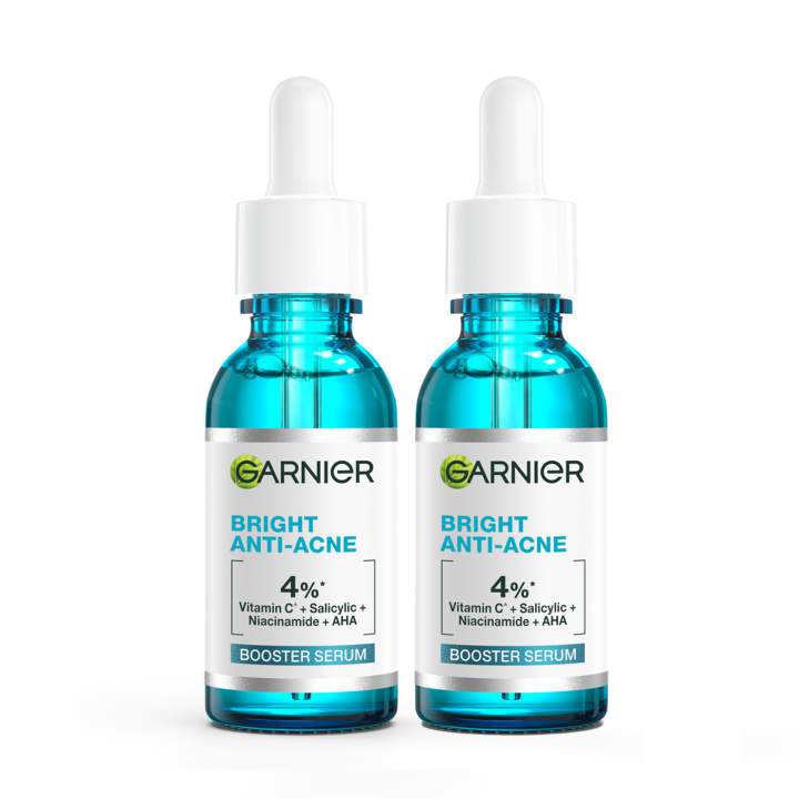 Garnier Bright Complete Facial Serum With 4% Vitamin C Niacinamide AHA Salicylic Acid Daily Hydrating Essence Skin Care 30ml