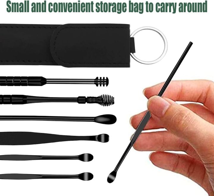 6Pcs/set%20Ear%20Cleaner%20Ear%20Wax%20Pickers%20Stainless%20Steel%20Earpick%20Wax%20Remover%20Piercing%20Kit%20Earwax%20Curette%20Spoon%20Care%20Ear%20Clean%20Tools%20-%20Image%202