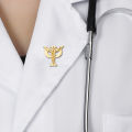 Hanrehse Psi Psychology Caduceus Brooch Pin Medical Backpack Lapel Hat Badge Decoration for Psychologist Doctor Nurse. 