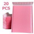 20Pcs Pink Green Blue Poly Bubble Mailers Padded Envelopes Self Seal Padded Envelopes  Bags Black Packaging Envelope. 