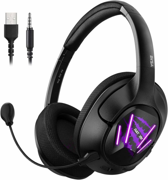 EKSA Air Joy Pro Gaming Headset - 7.1 Surround Sound Headphones with Breathable Earmuffs, Gaming Headphones for PC, PS4, Xbox One S/X, Android
