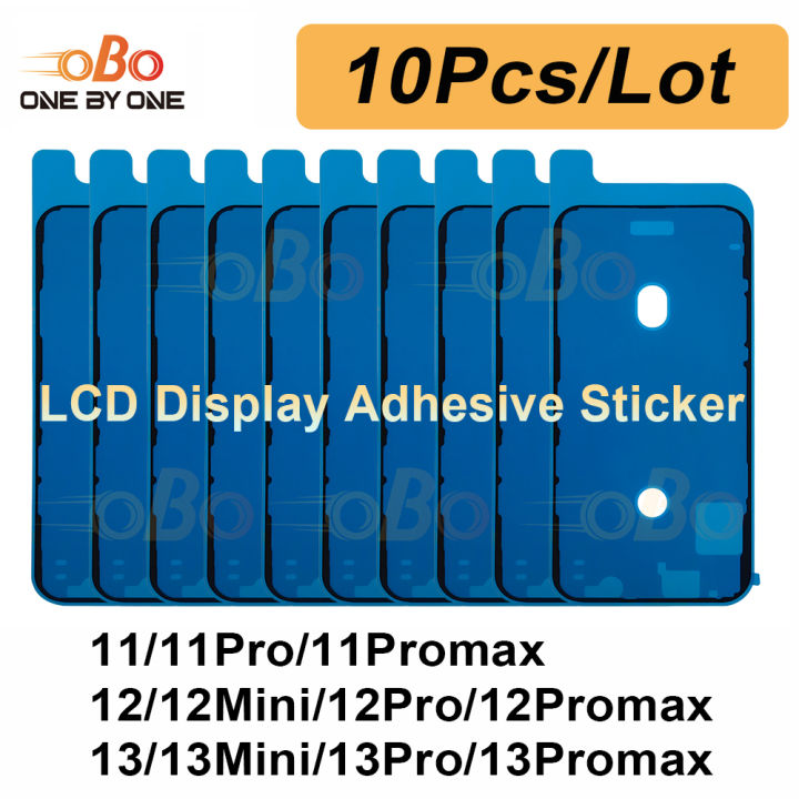10Pcs LCD Display Adhesive Waterproof Seal Sticker for iPhone 11 12 13 Pro Max Mini Front Side Seal Tape Glue Repair Sticker